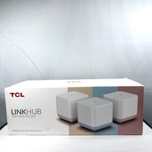 TCL LinkHub WiFi Mesh AC1200 White Whole Home Gigabit Router System Pack Of 3